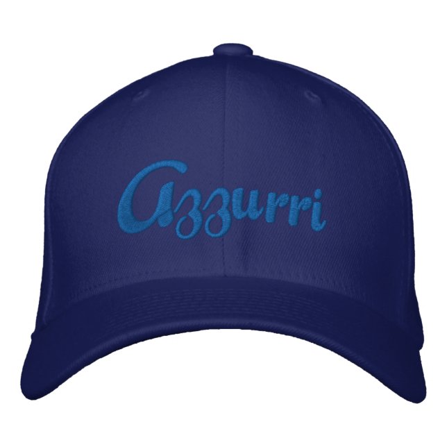Azzurri Blue Logo Cap for Italian Azzurri fans (Front)