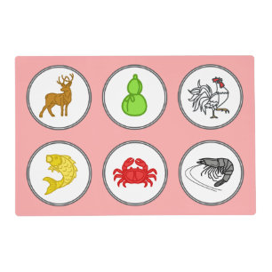 Bầu cua cá cọp - Fish Prawn Crab Game Mat
