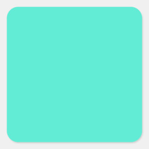 B10 Gem Of A Turquoise! Color Square Sticker