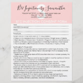 Teeth Whitening Customer Consent Budget Form Flyer | Zazzle