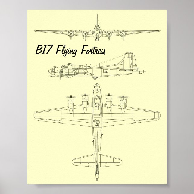 B17 Flying Fortress Poster (Front)