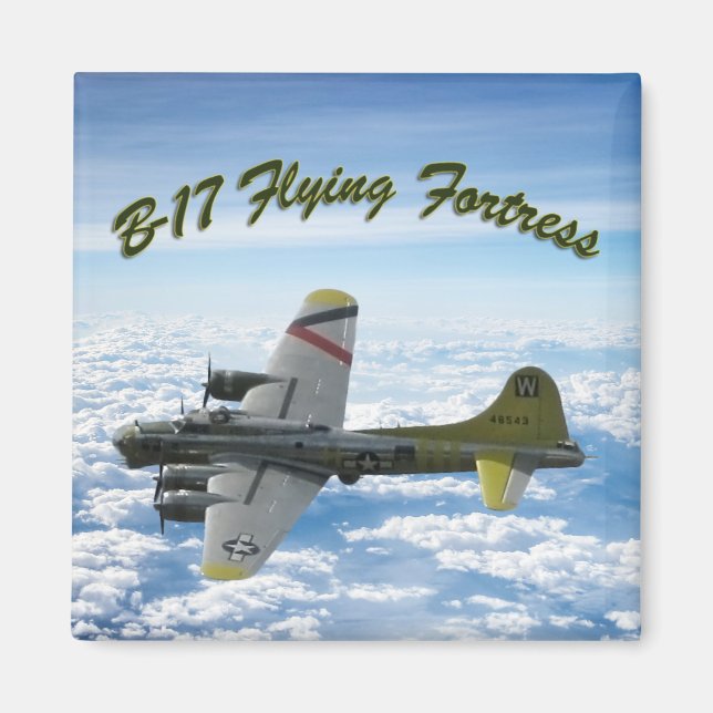 B17 Flying Fortress WWII Bomber Airplane Magnet (Front)