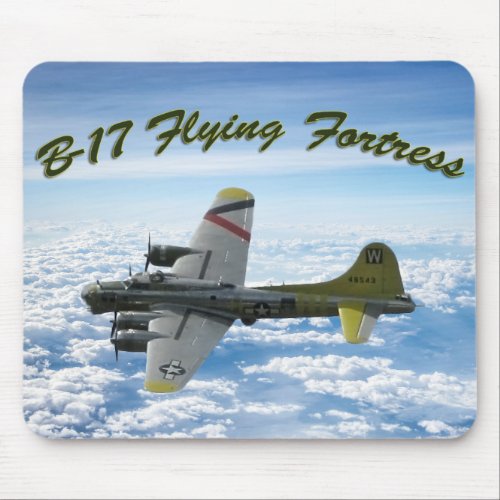 B17 Flying Fortress WWII Bomber Airplane Mouse Pad