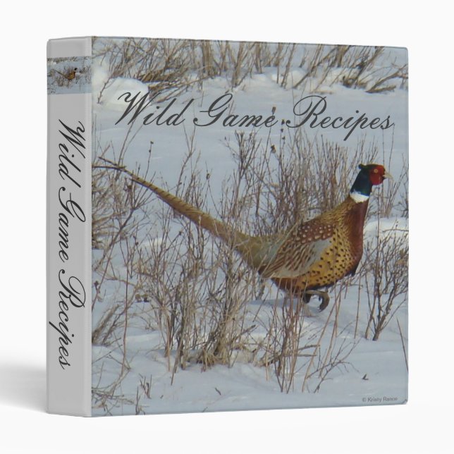 B23 Ring-necked Pheasant 3 Ring Binder (Front/Spine)
