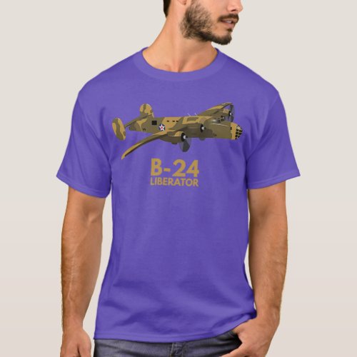 B24 Liberator WW2 Heavy Bomber  T_Shirt