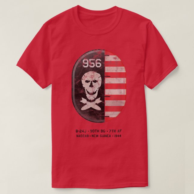B24 Liberator WWII Nadzab New Guinea  T-Shirt (Design Front)