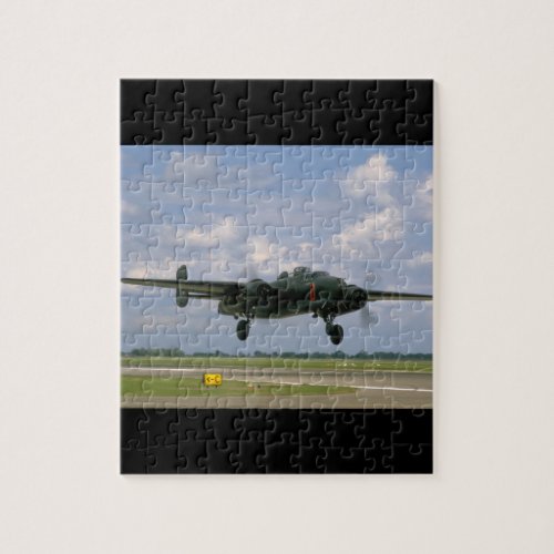 B25 Just Before Landing_WWII Planes Jigsaw Puzzle