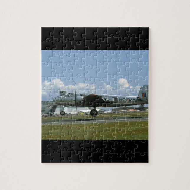 B25 Landing. (plane;b25_WWII Planes Jigsaw Puzzle (Vertical)