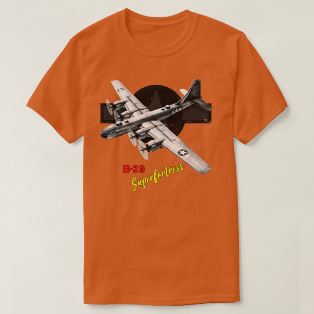 B29 Superfortress WW2 bomber airplane T-Shirt (Design Front)