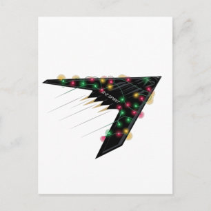 B2 Stealth Spirit Christmas Airplane Jet Digital  Announcement Postcard