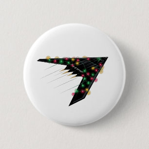 B2 Stealth Spirit Christmas Airplane Jet Digital Button