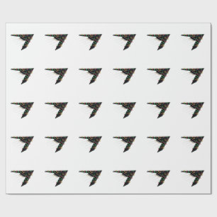 B2 Stealth Spirit Christmas Airplane Jet Digital Wrapping Paper