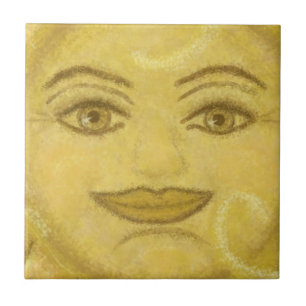 B2 - Sunface Mural, Center - B2 Tile