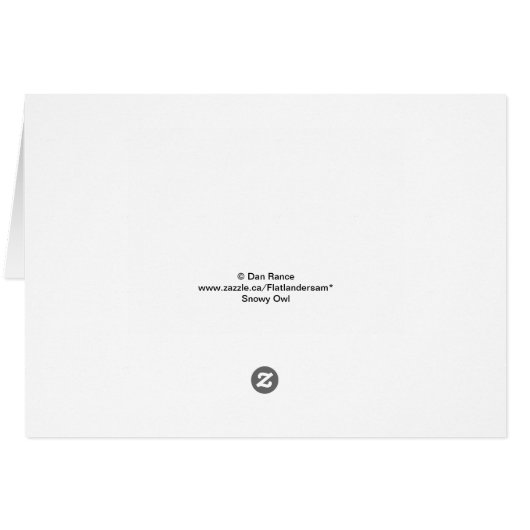 B38 Snowy Owl (Back Horizontal)