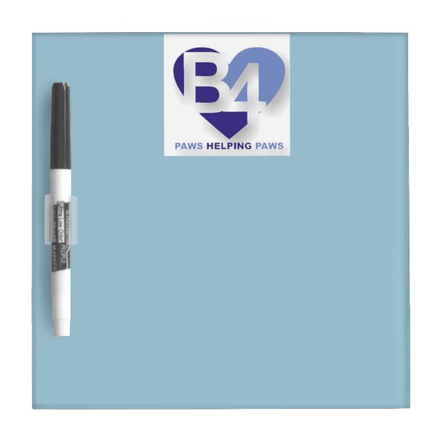 B4 "Paws Helping Paws" Dry Eraser Board (Front)