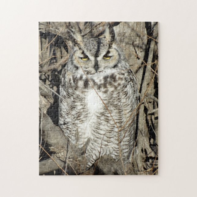 B51 Great Horned Owl Jigsaw Puzzle (Vertical)