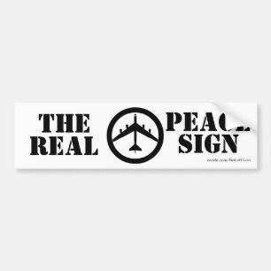 B52 The Real Peace Sign Bumper Sticker