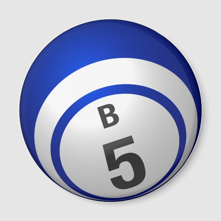 B5 bingo ball magnet | Zazzle.com