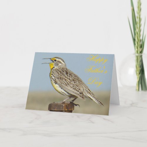 B6 Western Meadowlark Card