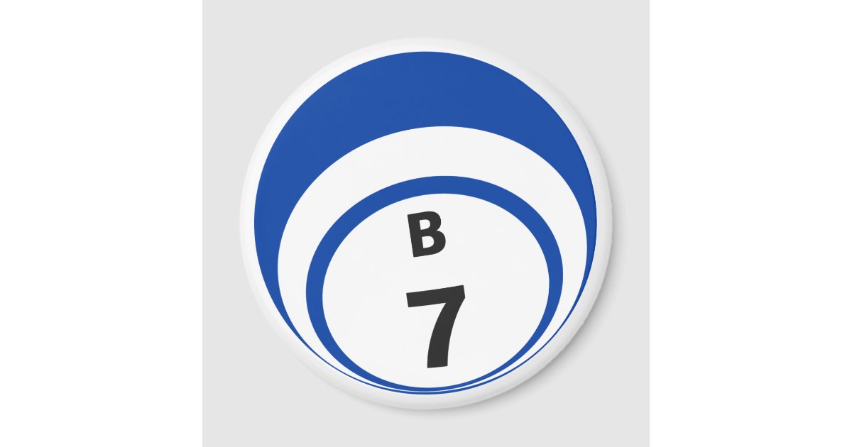 B7 bingo ball fridge magnet | Zazzle