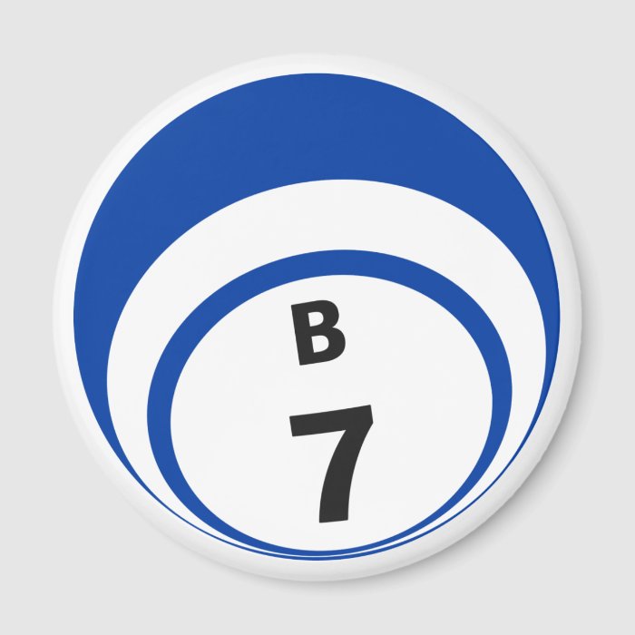 B7 bingo ball fridge magnet | Zazzle