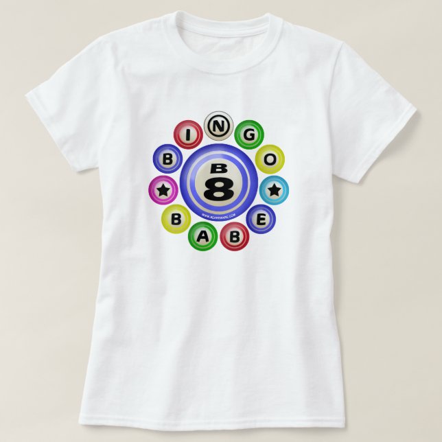 B8 Bingo Babe T-Shirt (Design Front)