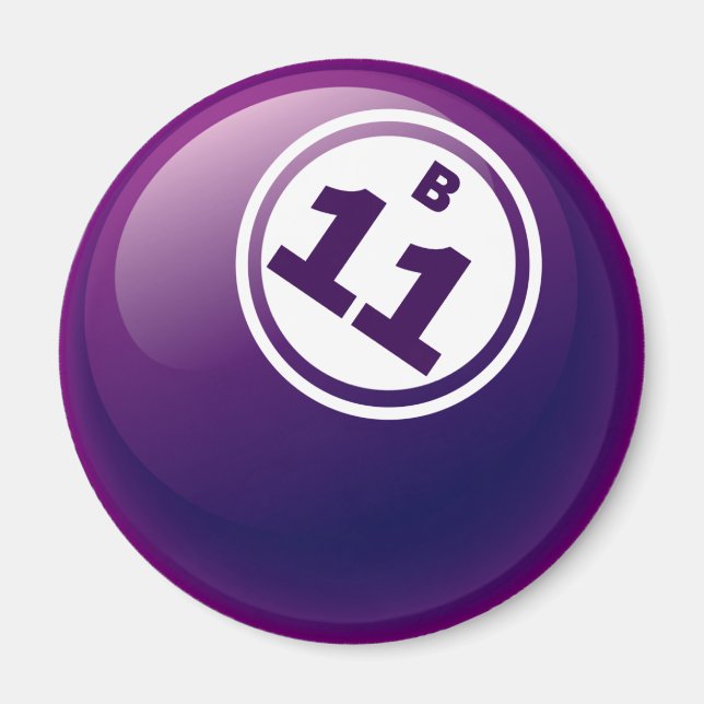 B 11 BINGO BALL MAGNET (Front)