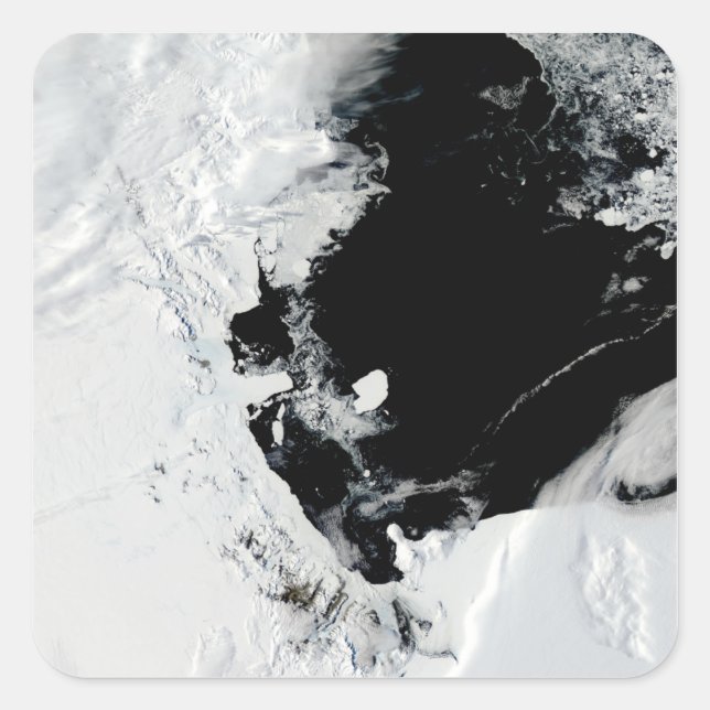 B-15J iceberg in the Ross Sea, Antarctica Square Sticker (Front)
