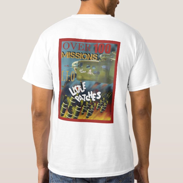 B 17 Flying Fortress Airplane T Shirt (Back)