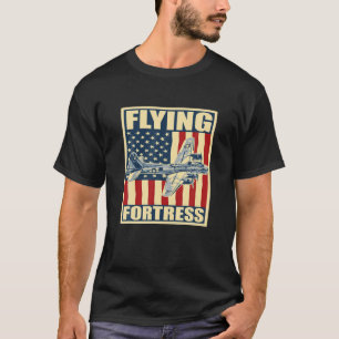 B-17 Flying Fortress Airplane USAF Aircraft Bomber T-Shirt