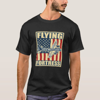 B-17 Flying Fortress Airplane USAF Aircraft Bomber T-Shirt