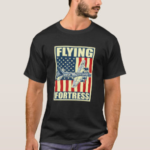 B 17 Flying Fortress Airplane Usaf Aircraft Bomber T-Shirt