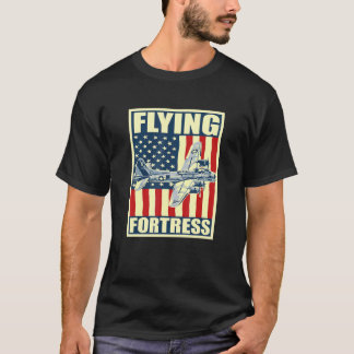 B 17 Flying Fortress Airplane Usaf Aircraft Bomber T-Shirt