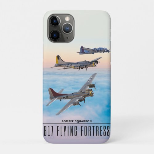 B_17 Flying FORTRESS BOMBER SQUADRON iPhone 11 Pro Case