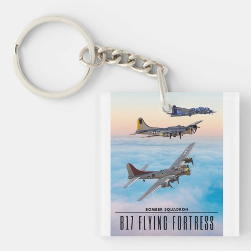 B_17 Flying FORTRESS BOMBER SQUADRON Keychain