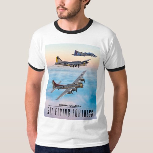 B_17 Flying FORTRESS BOMBER SQUADRON T_Shirt