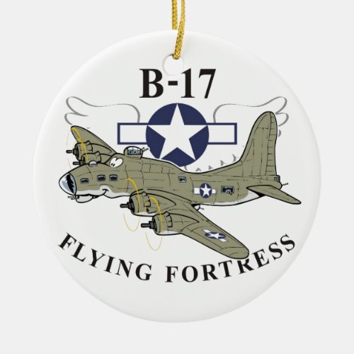B_17 flying fortress ceramic ornament