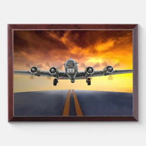 B_17 FLYING FORTRESS TAKEOFF AWARD PLAQUE