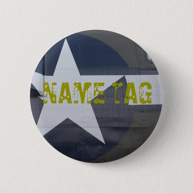 B-17 Name Tag Button (Front)