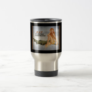 B-17 Pin- Up Stainless Steel Travel Mug