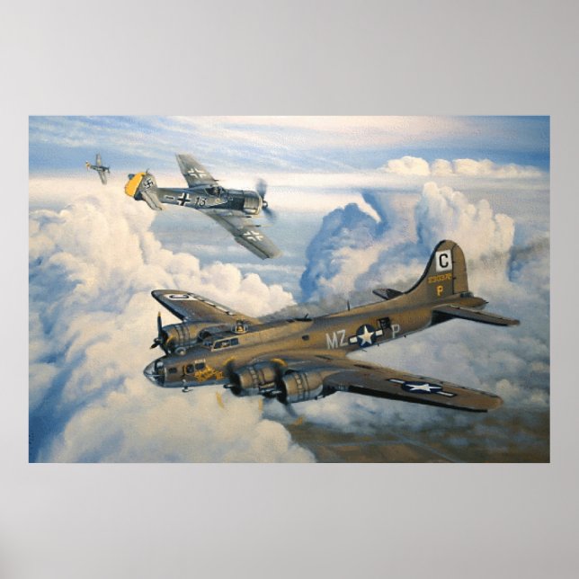 B-17 Shack Rabbit Military Planes Poster (Front)