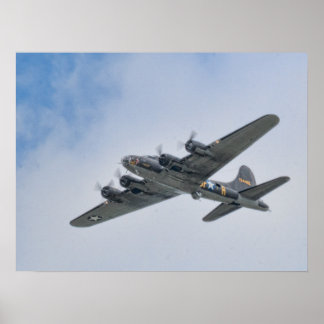 B-17 World War II Bomber Poster
