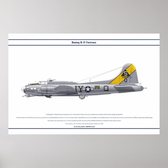 B 17G USA 615BS 1 POSTER