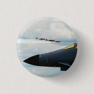 B-1 Bomber and WWII Fighters Button