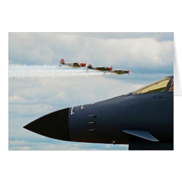 B-1 Bomber and WWII Fighters Card B-1 Bomber and WWII Fighters Card