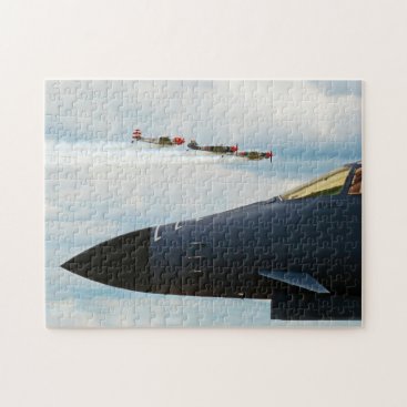 B-1 Bomber and WWII Fighters Jigsaw Puzzle B-1 Bomber and WWII Fighters Jigsaw Puzzle