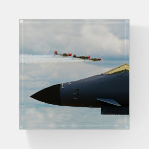 B-1 Bomber and WWII Fighters Paperweight