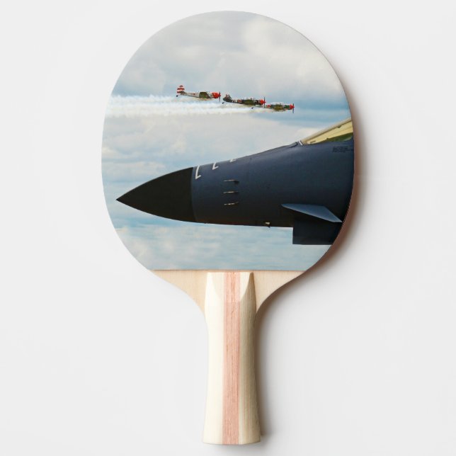 B-1 Bomber and WWII Fighters Ping-Pong Paddle (Front)