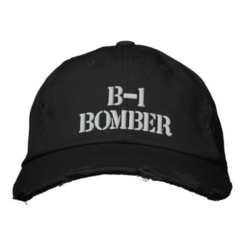 B_1 BOMBER EMBROIDERED BASEBALL CAP