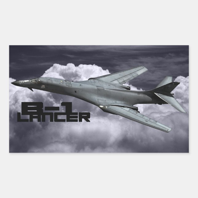 B-1 Lancer Rectangle Stickers (Front)